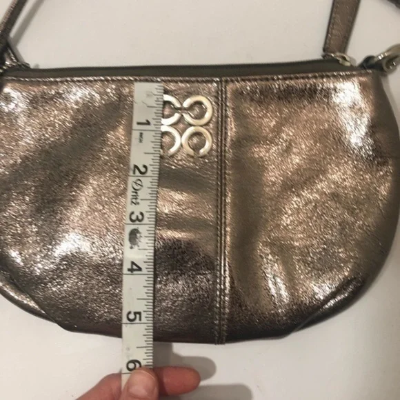 Coach silver metallic mini bag wristlet - Picture 3 of 7